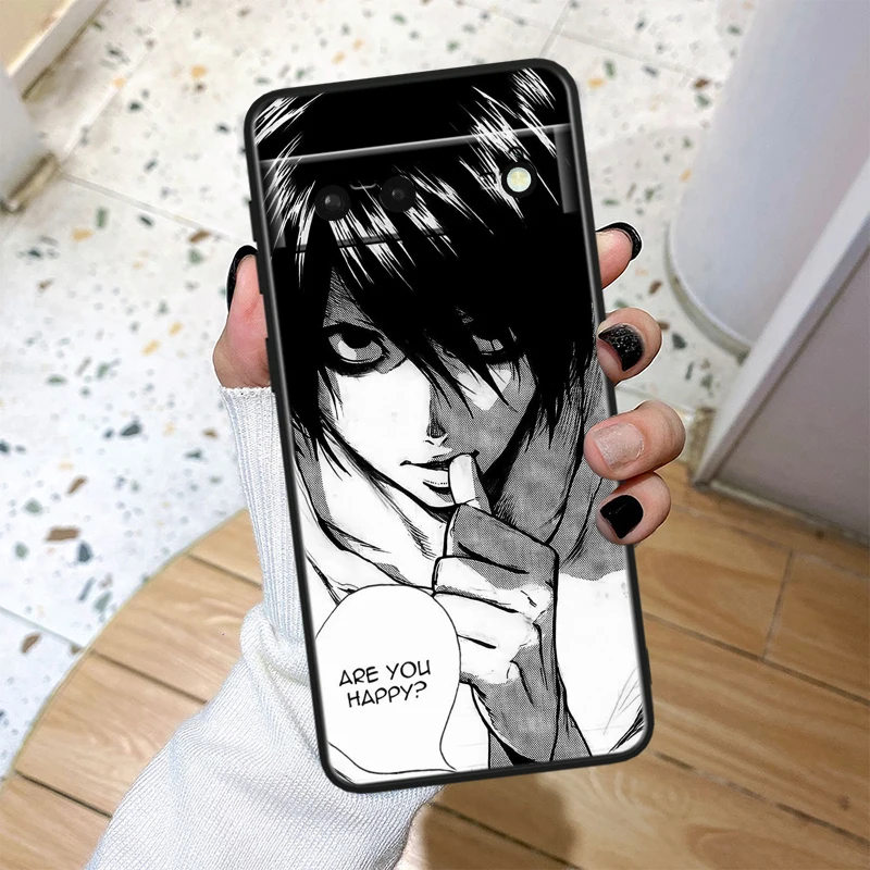 DEATH NOTE For Google Pixel 9 8A 8 7A 7 6A 6 5A 5XL 5 4A 4XL 4 Pro Black Soft Silicone Phone Case Cover