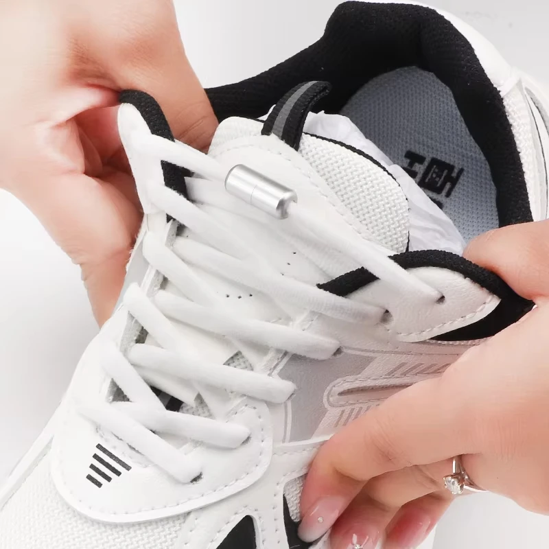 1Pair Elastic Lazy Shoelaces No Tie Shoe Laces Sneakers Flats Shoelaces for Kids Adult Quick Shoelace Fit All Shoes Freeshipping