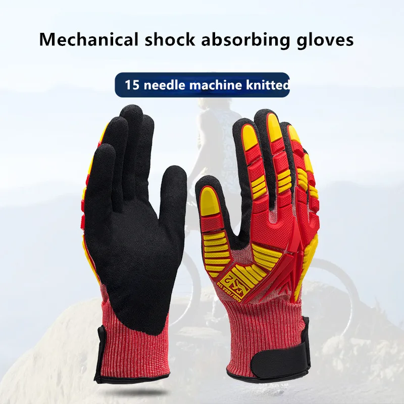 Mechanical Shock Resistant Gloves for Construction Site Mining and Rescue Cutting and Smashing Resistant Labor Protection Gloves