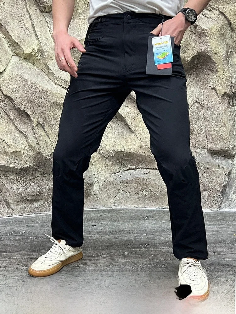 

Брюки Busin Series 4D: тонкие, быстросохнущие, повседневные, с карманами на коленях, прямого кроя, летние, молодежные, модные