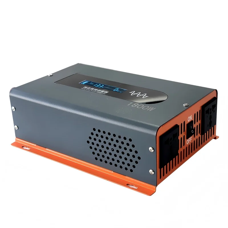 2000W Pure Sine Wave Inverter 12V 24V to 220V DC AC Power Converter with Remote Control for Home Solar Power System