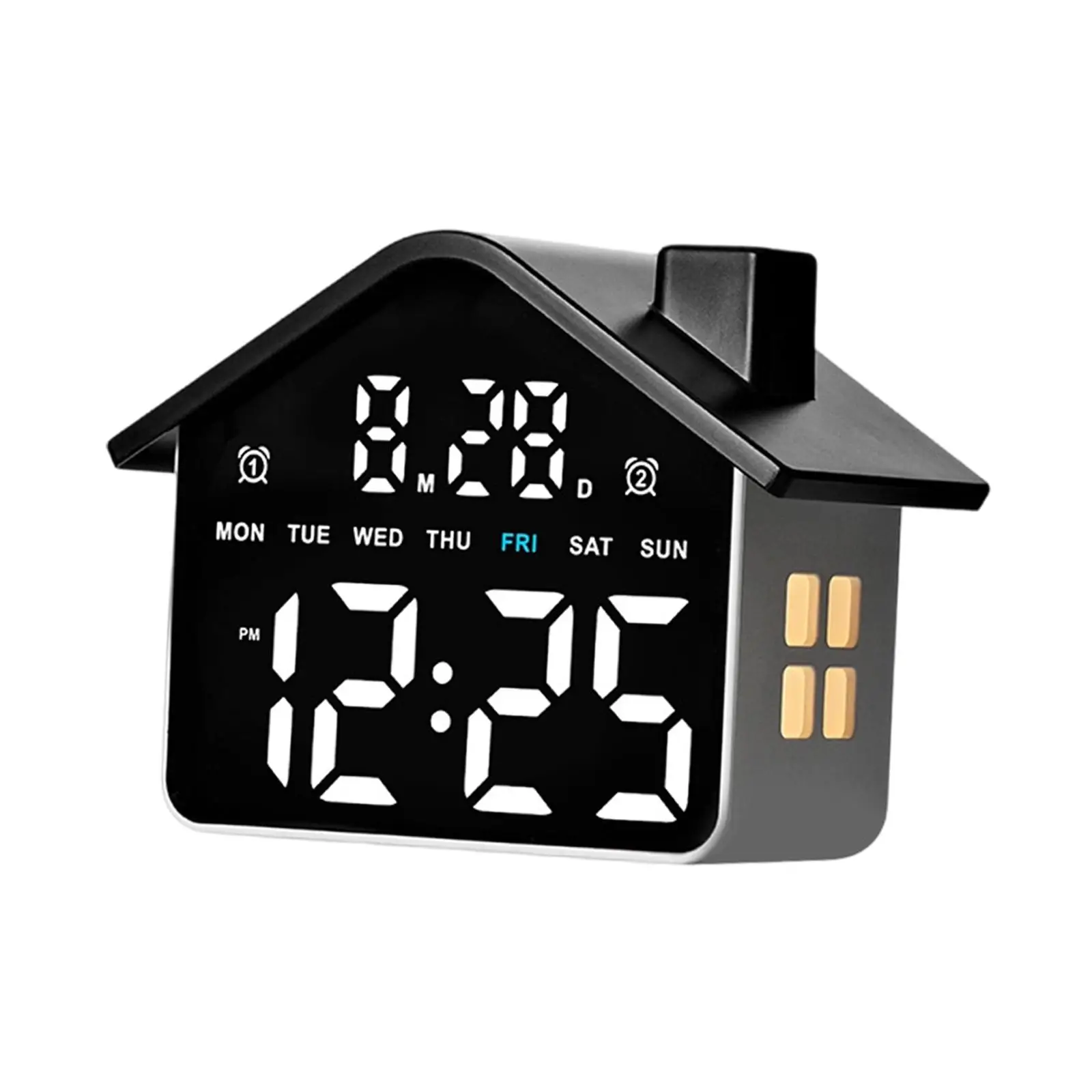 Alarm Clock Aesthetic House Shaped for Living Room Bedroom Bedside Table