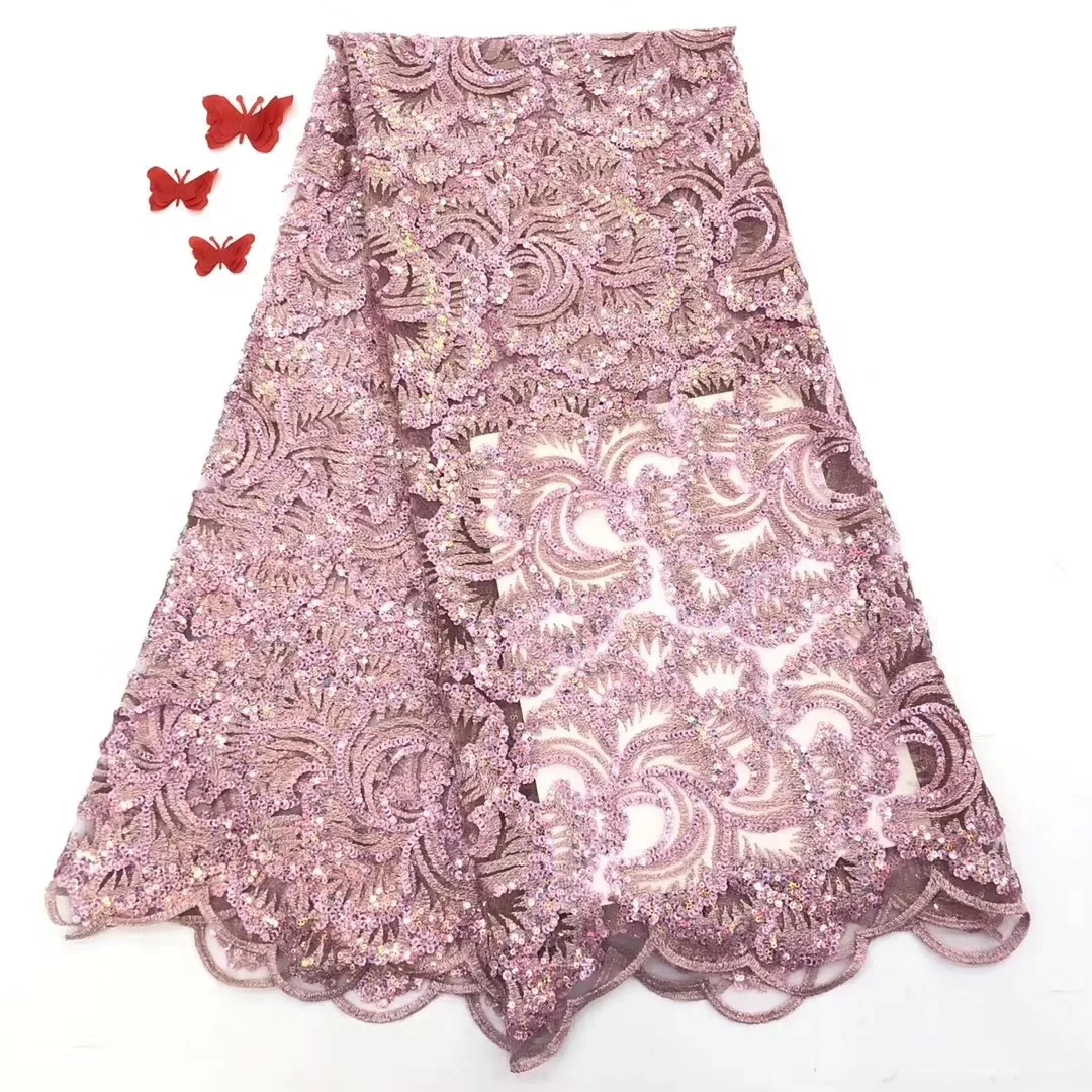 

Mode Geborduurde Tule Kant Best Selling Jacquard Kant Stof Met Veer Nigeriaanse Kant 2021 Hoge Kwaliteit Kant