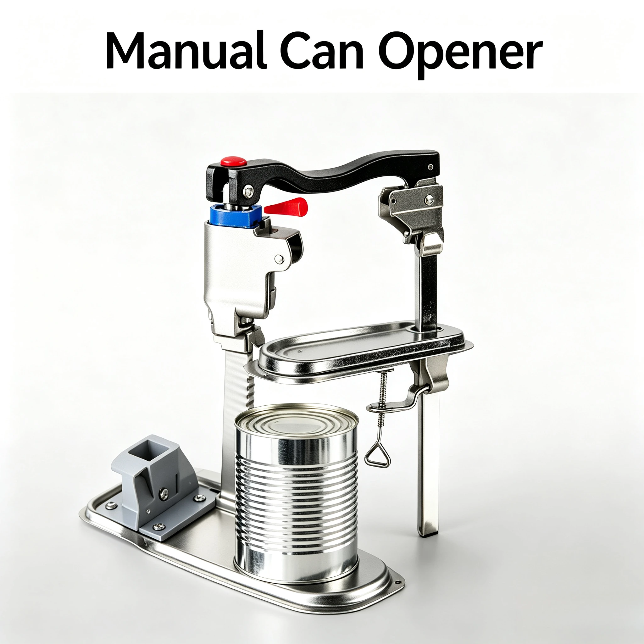 Heavy Duty Tabletop Stainless Steel Can Opener, Commercial Desktop Manual Tin Opener for Hotel, Restaurant, Ship Canteen
