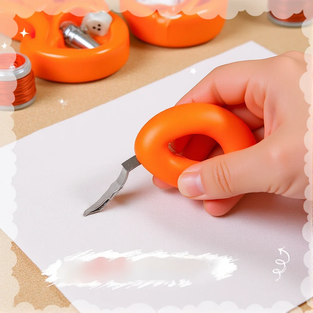 الجدة 1 قطعة لطيف الجزرة سكّين متعدّد الاستخدامات صغير Kawaii المحمولة الحرفية التفاف صندوق ظرف ورقي القاطع سكين رسالة فتاحة أدوات #6