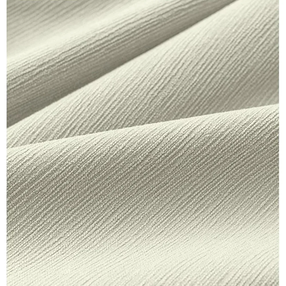 Solid Color Chenille Jacquard Grommet Curtains, Blackout Drapes for Living Room, 52x84 Inches, 2 Panels, Room Darkening