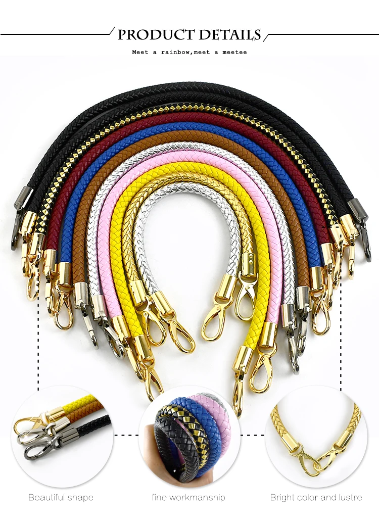 Deepeel 30-60cm Metal Buckle PU Leather Strap for Bags Handbag Handles Women Shoulder Bag Straps DIY Replace Purse Accessories