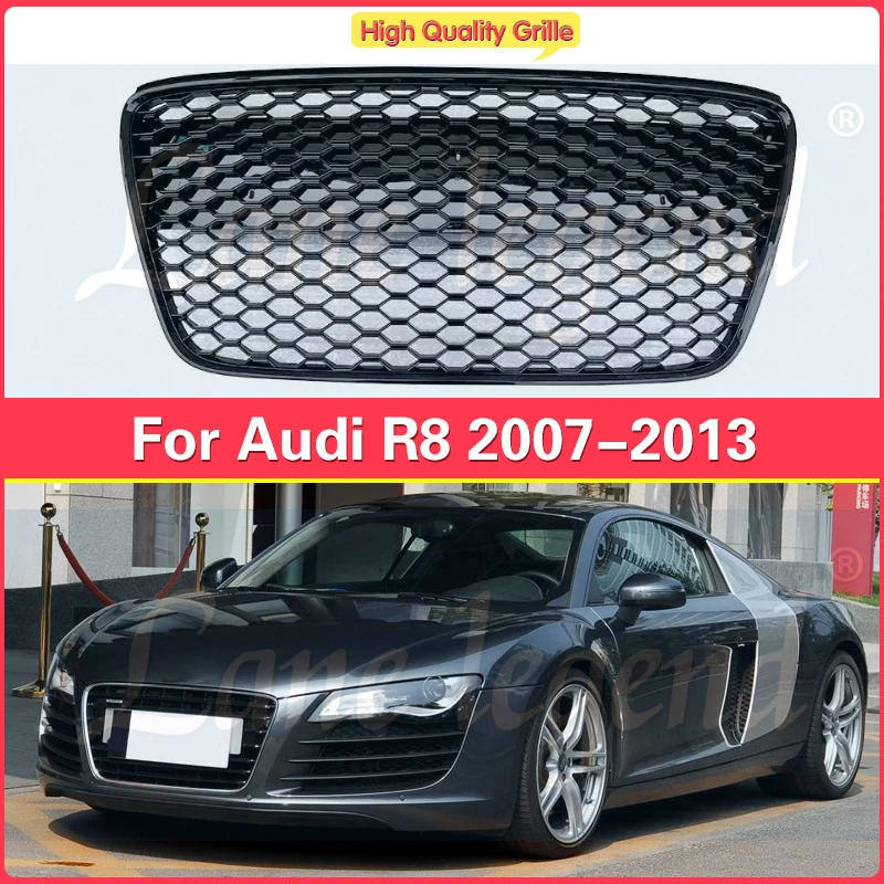 

Factory supply Racing Grills Front Hood Grille Car Front Bumper Grill Center Grille for Audi R8 2007 2008 2009 2011 2012 2013