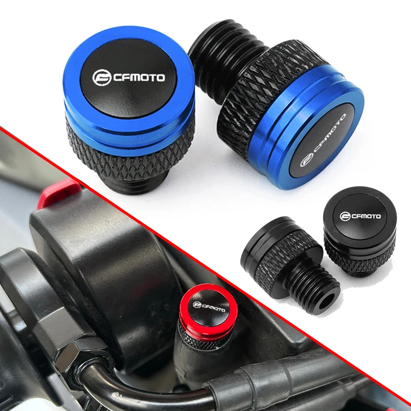 Para cfmoto 800nk 800 MT-X 650 450 mt 700clx cf 150 250 300 400 650 nk acessórios da motocicleta espelho retrovisor buraco tampa plug parafuso
