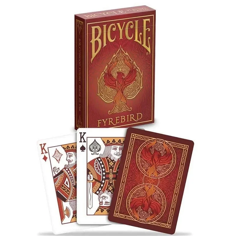 Bicycle Fyrebird Playing Cards USPCC Fire Bird Deck Poker Size Moltres Card Games Magic Tricks Props for Magician Collection