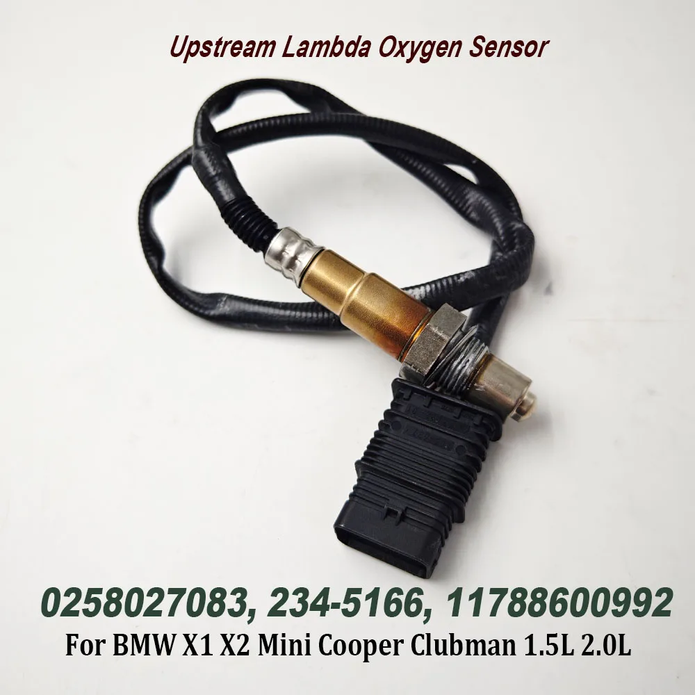 

NEW 0258027083 Upstream Oxygen O2 Lambda Sensor 234-5166 11788600992 11787589476 For B-MW X1 X2 Mini Cooper Clubman 11787596924