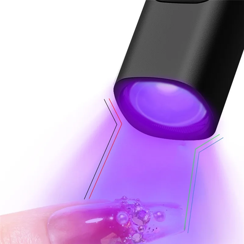 USB oplaadbare UV LED-nagellamp Handheld voor gelnagels Nageldroger Draagbaar voor snel uithardend voor doe-het-zelf nagelsalon