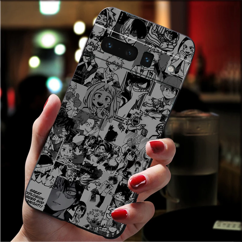 حافظة لهاتف جوجل بيكسل 10 9 برو XL 9A 8 7 6 برو بيكسل 8A 7A 6A بكسل 8 7 6 5 بطلي الأكاديمية الجمالية باكوغو