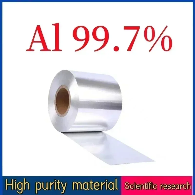 99.7% High‑Purity Aluminum Al Foil, For Scientific Research & DIY Handcraft Projects
