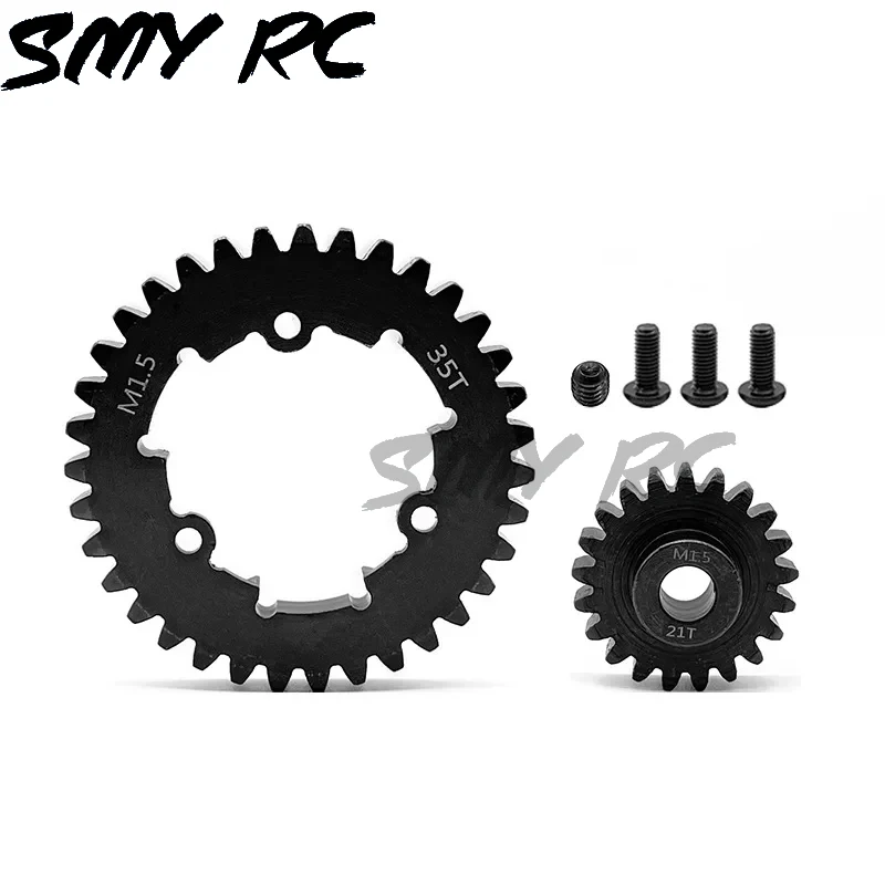 2pcs Hardened Steel 1.5Mod 35T Spur Gear and 12T 13T 20T 30T Pinion Gear Set for Traxxas 1/5 X-Maxx XMAXX 1/6 XRT Upgrade Parts