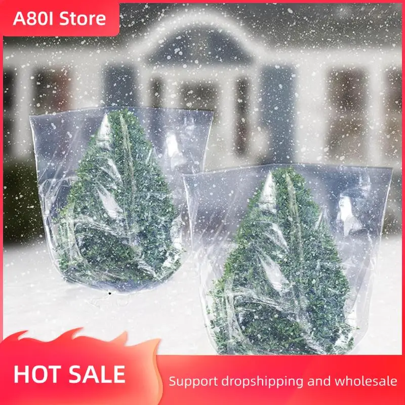 

A80I 2 Pack Winter Plant Covers Freeze Protection,Reusable Plant Protector Bag With Drawstring,Winter Plants Jacket Warm