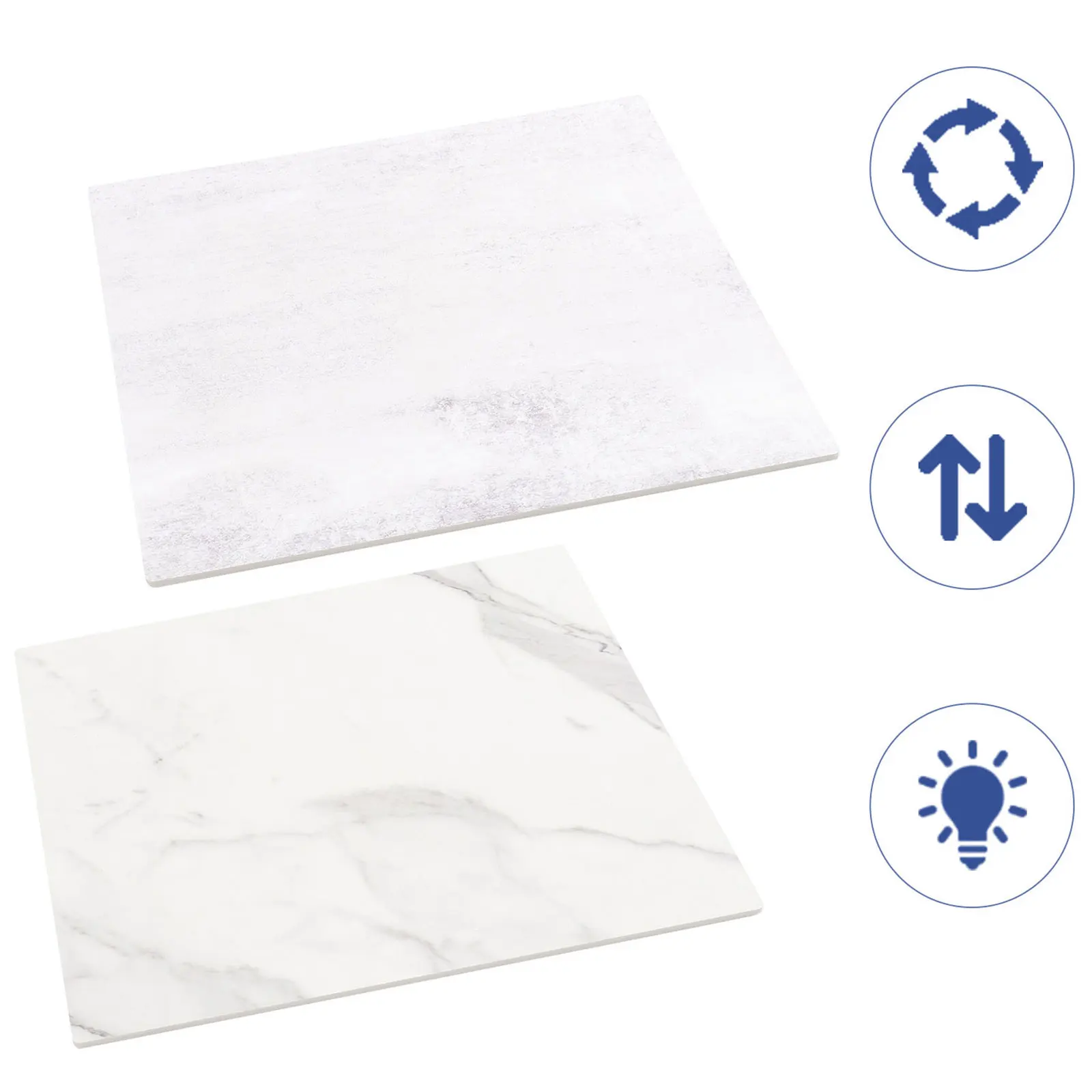 

2pcs Photo Board Set Durable Waterproof SingleSided Marble Backdrop Photography Backdrop Photography Tool Props