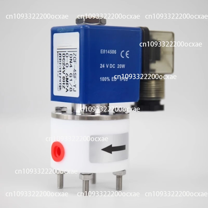 

Материал ПТФЭ, устойчивость к кислотам и щелочам, органический соленоидный клапан с растворителем/антикорозионный клапан, интерфейс/1 минута и 2 минуты