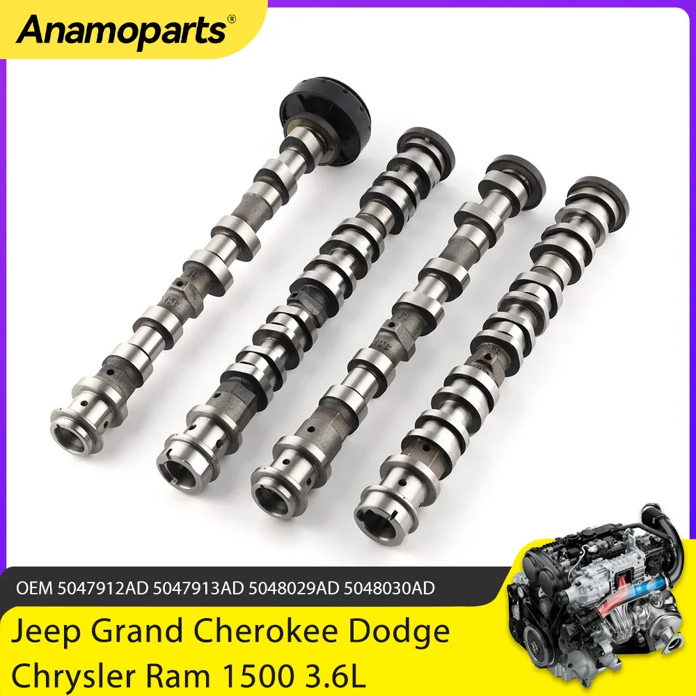 Engine Parts Intake Exhuast Camshaft Fit 3.6 L V6 Gas ERC For Jeep Grand Cherokee Dodge Chrysler Ram 1500 3.6L 16- 24 5047913AA