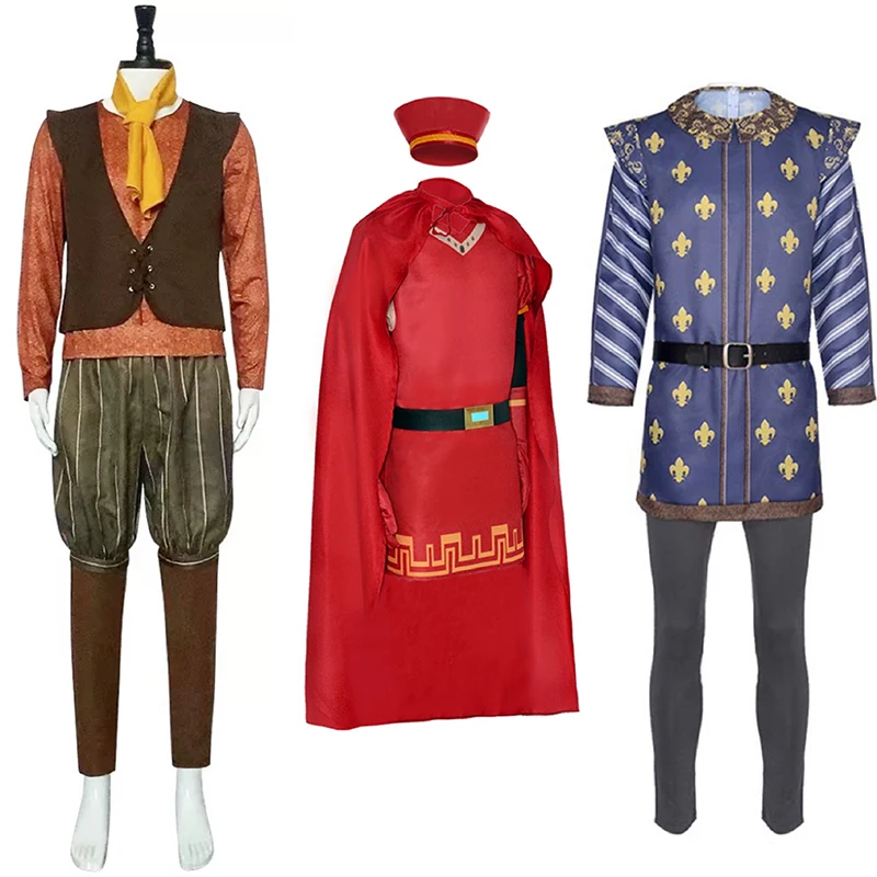 

2026 New Onster Shrek Cosplay Adult Halloween Carnival Party Movie Women Men Shrek Prince Fiona Princess Warrior Dress Costume