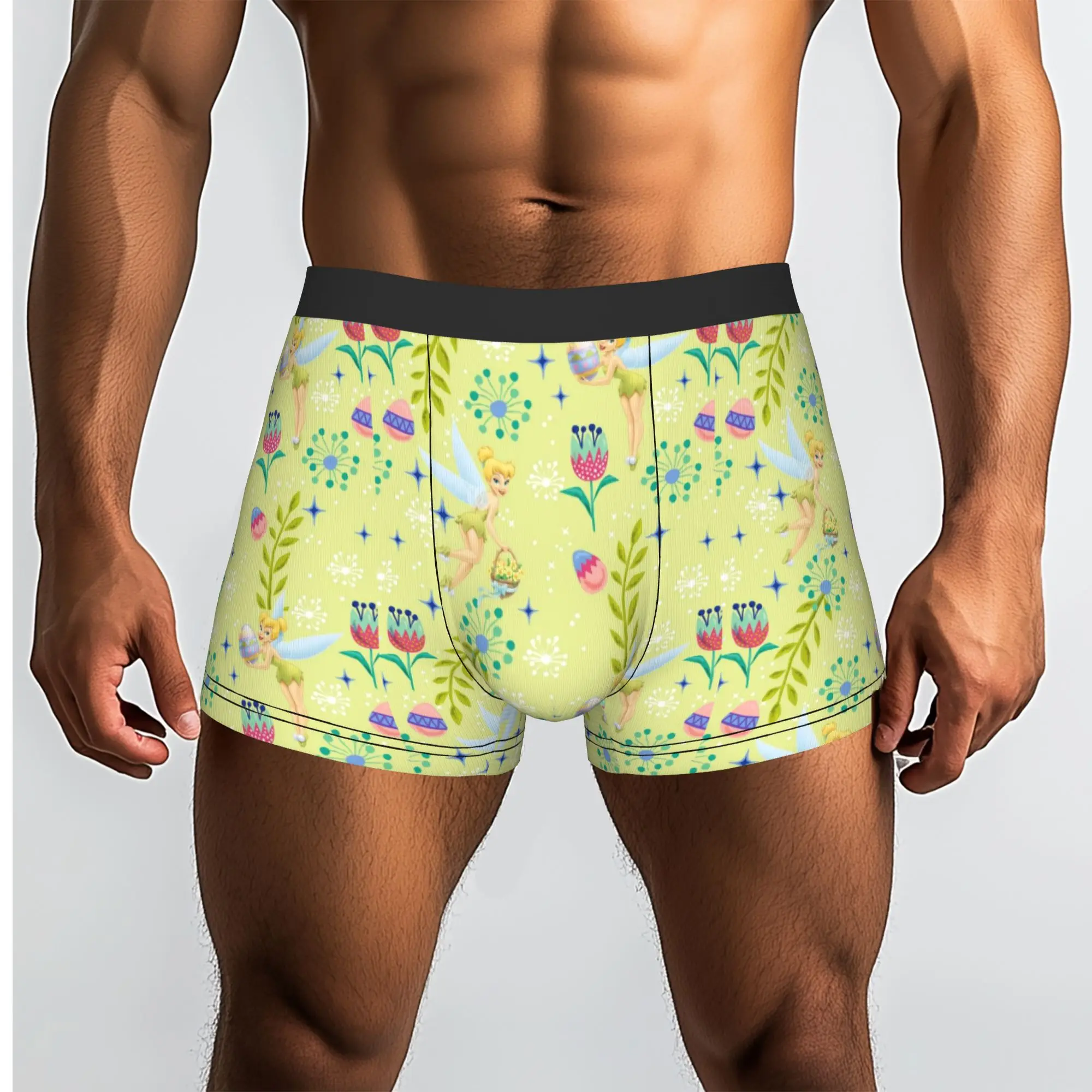 Custom T-Tinker Anime Bell Cute Cartoon Underwear Male Printed  Boxer Shorts Panties Briefs Soft Underpants