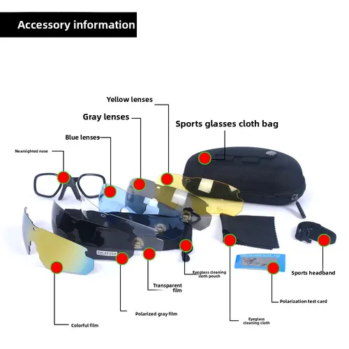 Imagen 2 del producto Gafas de tiro, gafas tácticas, ventilador militar al aire libre, gafas de sol de tiro, gafas de arena a prueba de viento