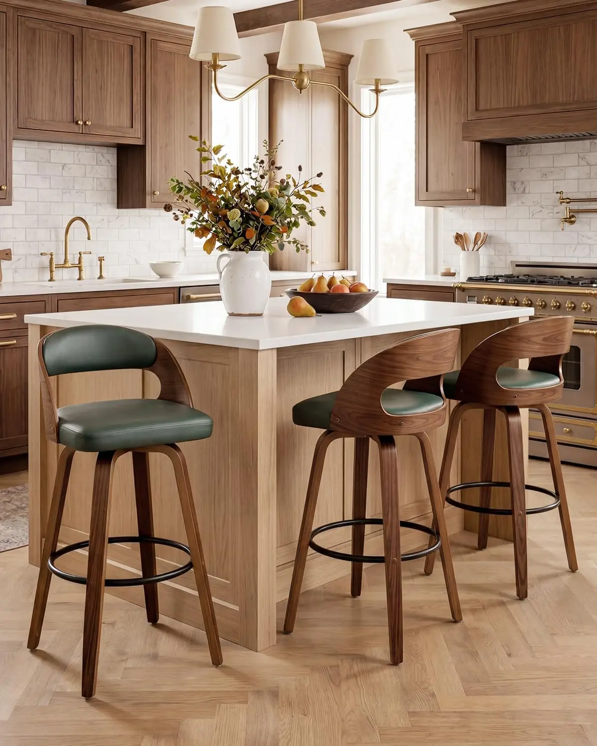 Swivel Bar stools Set of 3 Bar Chairs 26