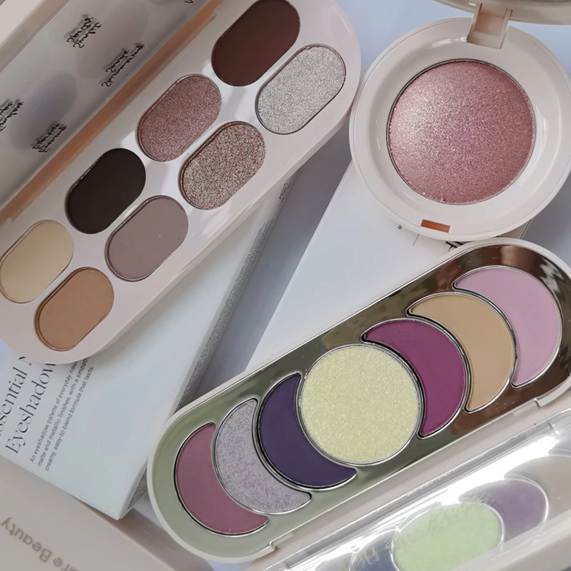 Hot Brand Rare Beauty 8-colors Shimmer Matte Eyeshadow Plate Long Lasting Waterproof Makeup Cosmetics Powder Highlighter Blush
