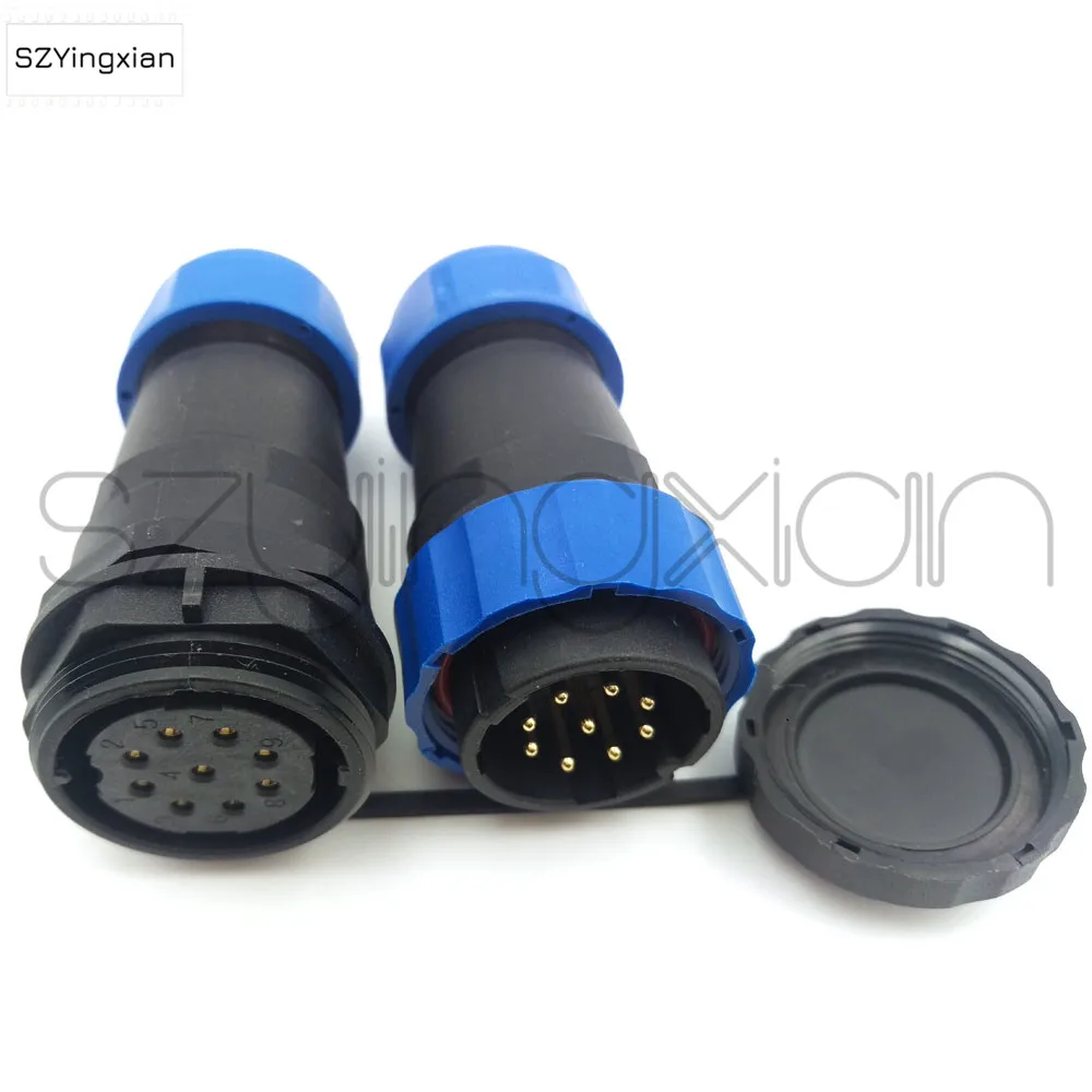 SD28 Cable Butt Connector 2/3/4/5/6/7/9/10/12/14/16/19/22/24/26 pin Industrial Waterproof IP68 Male Plug Female Socket