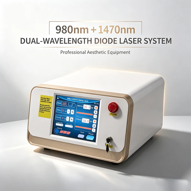 40W 980nm 1470nm Diode Laser Beauty Machine Professional Body Reshaping Anti Cellulite Face Tightening Device For Beauty Clinic