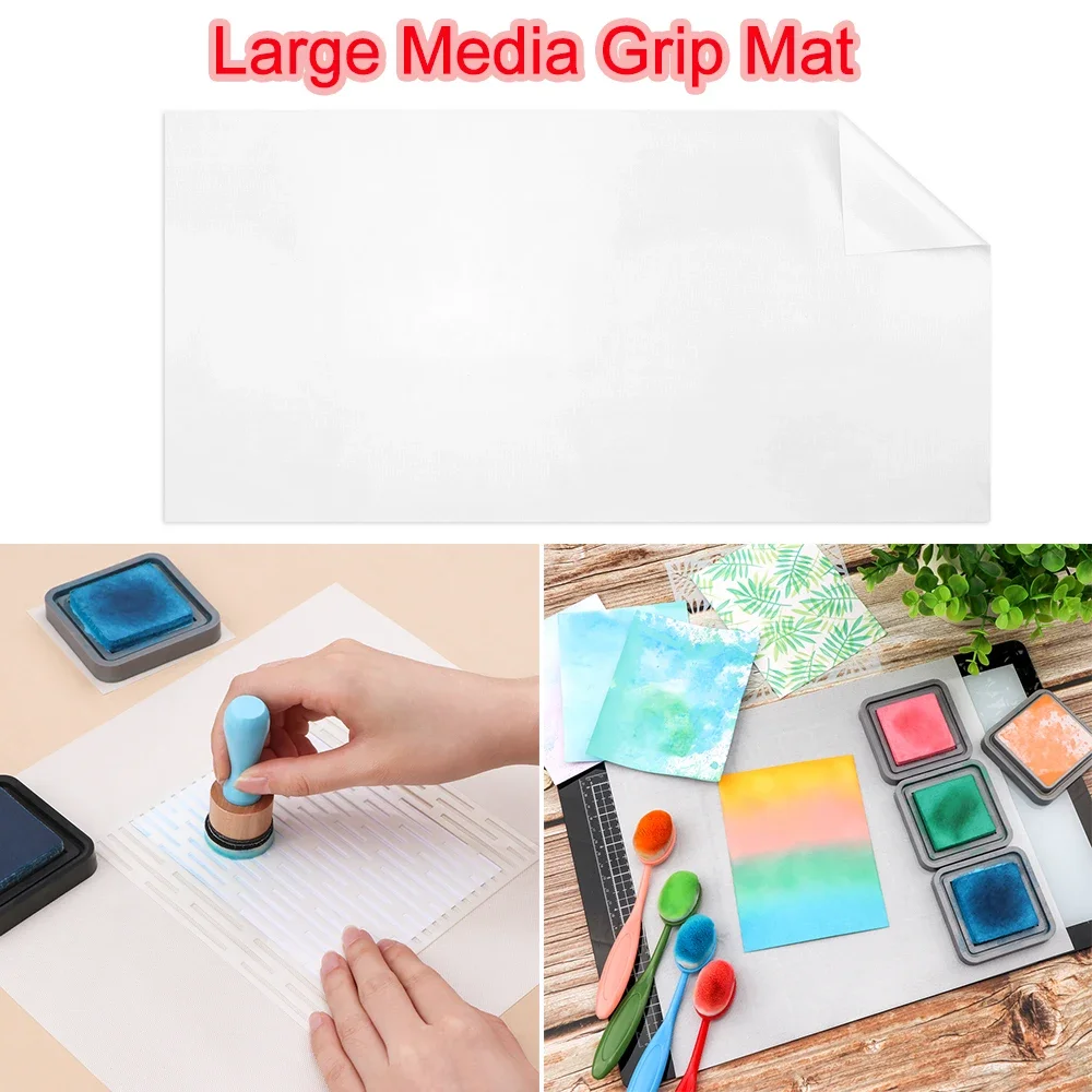 1Mx50cm Creative Cuttable Large Media Grip Mat Heat Resistant Non-Slip Craft Mat Smooth Mat For Ink Blending Stamping Stenciling