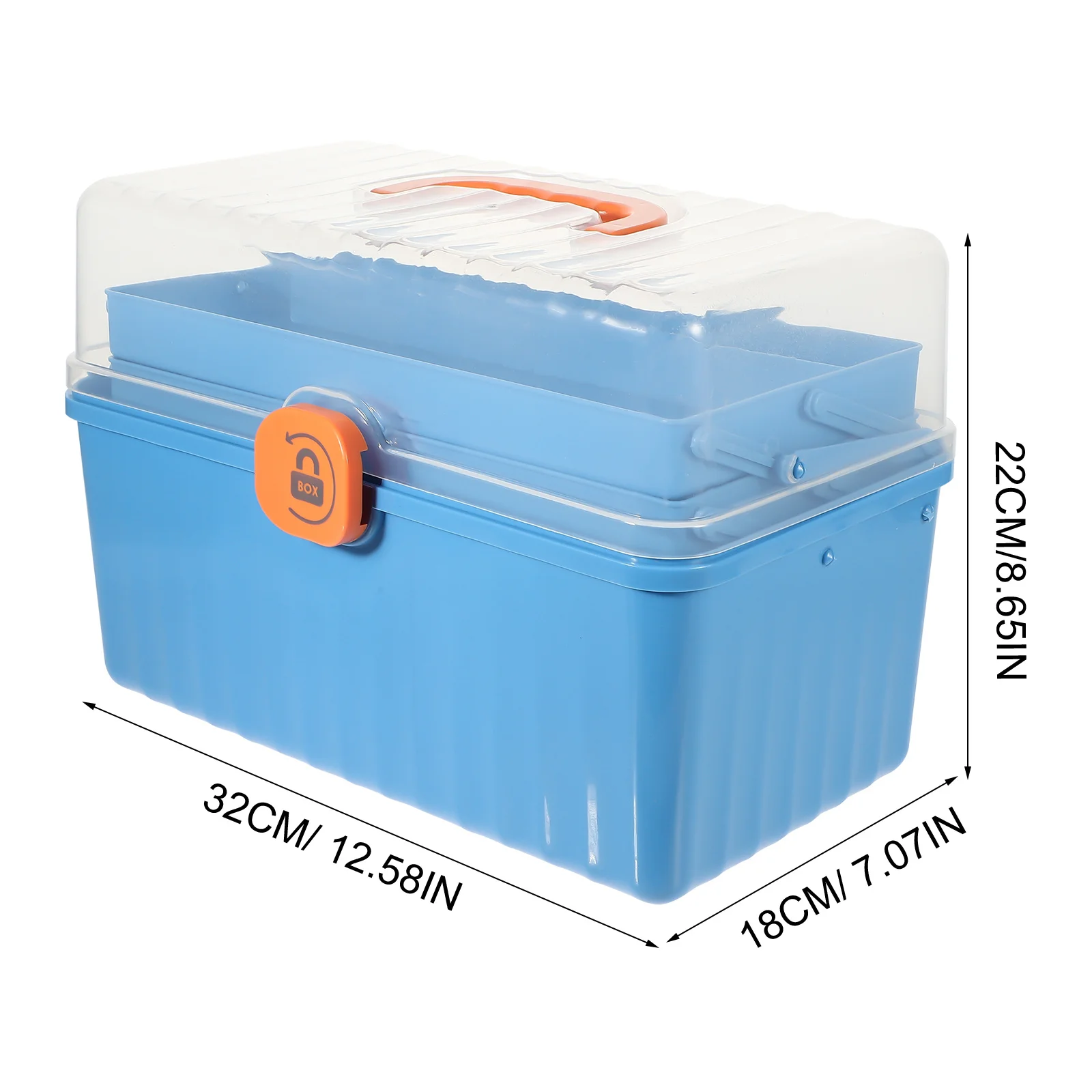 First Aid Storage Box Household Medicine Container Reusable Plastic Case for Pills Cosmetics Accessories Multi-Purpose