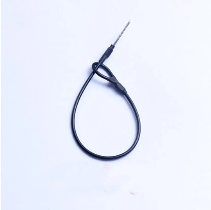 100Pcs/Lot Supermarket Anti-Theft Department Store Protective Rope Steel Wire Leather Anti-Theft Rope Anti-Theft Buckle 17cm