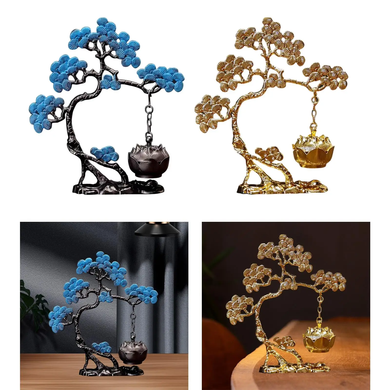 Hanging Incense Burner Censer Ideal Gift Collecting Artwork Pine Tree Incense Holder for Farmhouse Yoga Hotel Bedroom Kitchen Hanging Incense Burner Censer Ideal Gift Collecting Artwork Pine Tree Incense Holder for Farmhouse Yoga Hotel Bedroom Kitchen