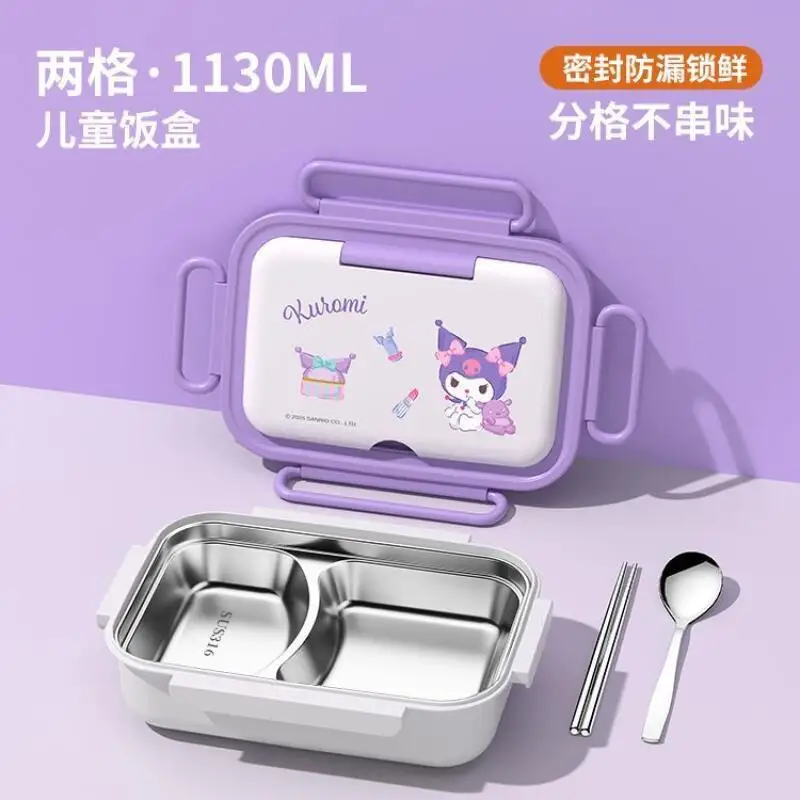 سانريو علب الاغذية مرحبا كيتي كورومي سينامورول معزول علب الاغذية أنيمي الكرتون طالب الطفل الحرم الجامعي داخلي في الهواء الطلق المحمولة