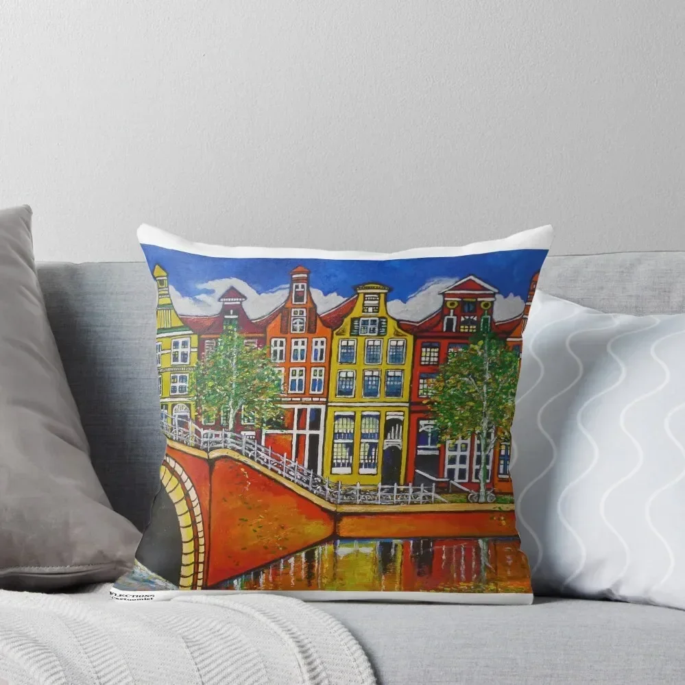 Amsterdam Reflections. Throw Pillow christmas ornaments 2025 Decorative Cushion covers for pillows pillow