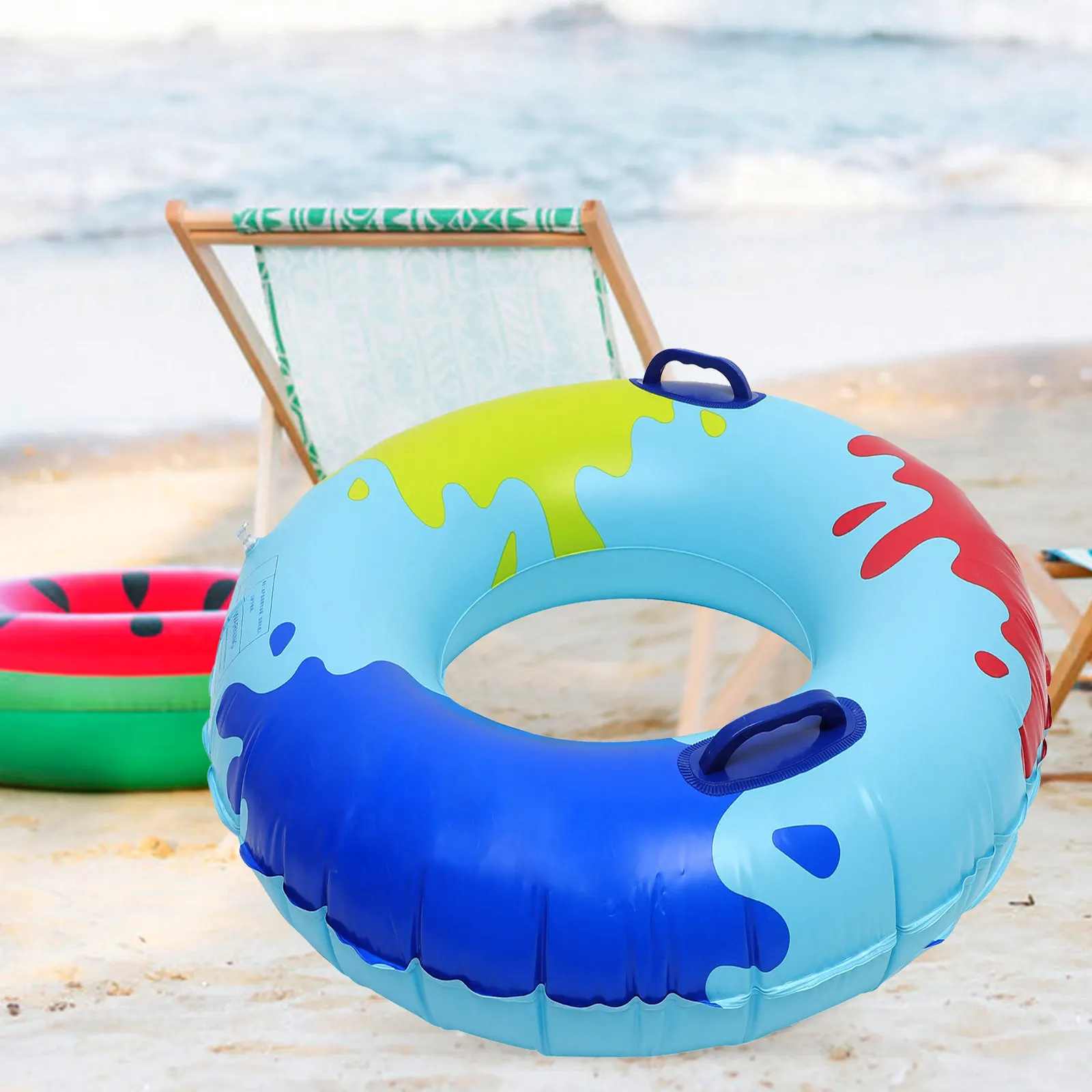 

Универсальный надувной круг для плавания в бассейне, летний пляжный аксессуар для взрослых, очаровательный аксессуар для водных развлечений на открытом воздухе