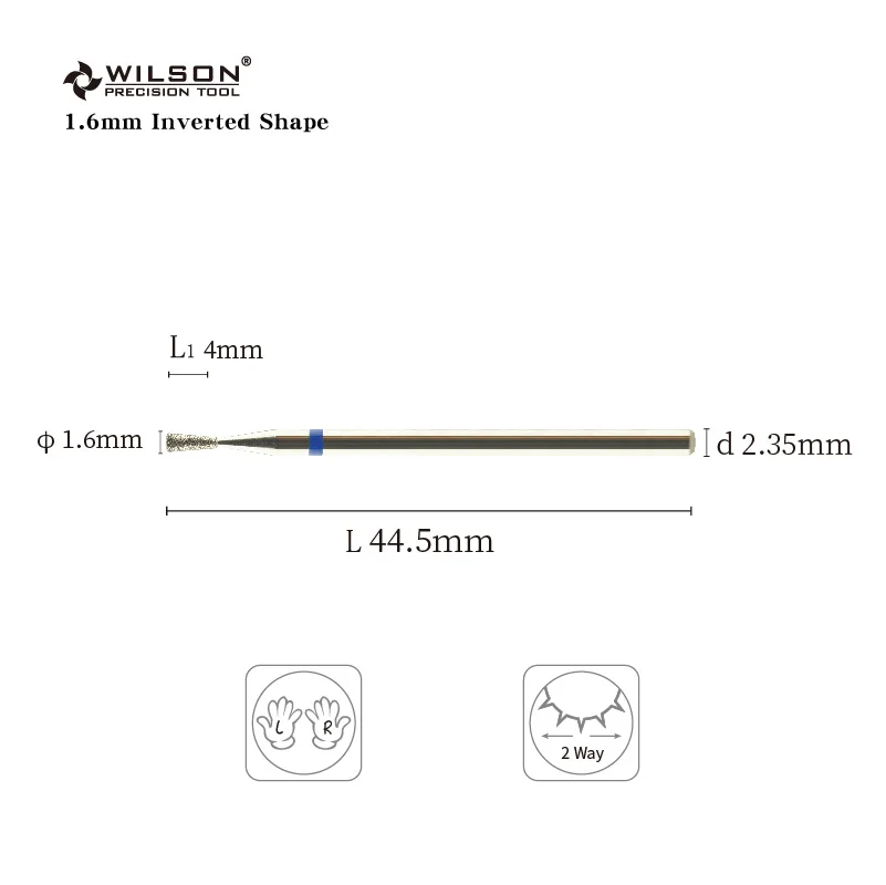 WILSON Inverted Shape-Nail drill bits Remove gel Manicure tool nails accessories Hot sale