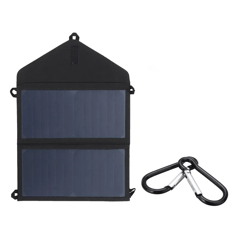 SunPower Monocrystalline Lightweight Outdoor Solar Panel USB Charger Solar Power Cell Foldable 20W Solar Panel Charger for Phone