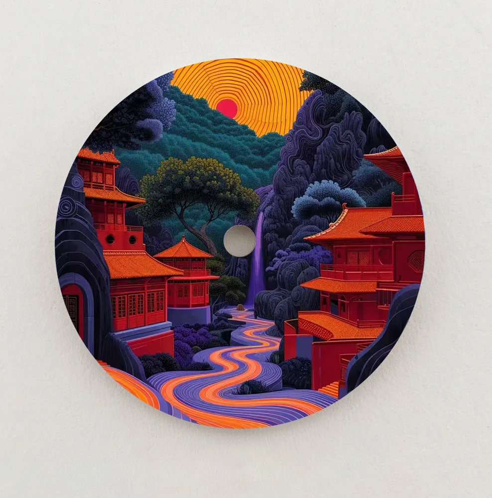 NH35 Dial 28.5mm Dial Colorful Natural Scenery NH36 Dial Colour Dial Fit NH35/NH36 Movement Watch Parts Replacement Custom LOGO