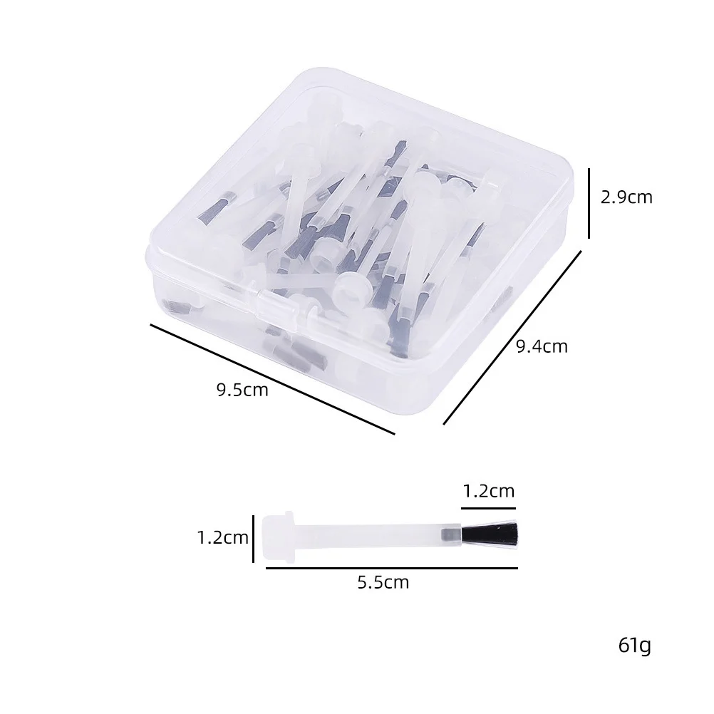 50 Uds. De pinceles desechables para esmalte de uñas, mango ergonómico, aplicación uniforme precisa, cepillo de repuesto para esmalte de uñas en Gel para manicura