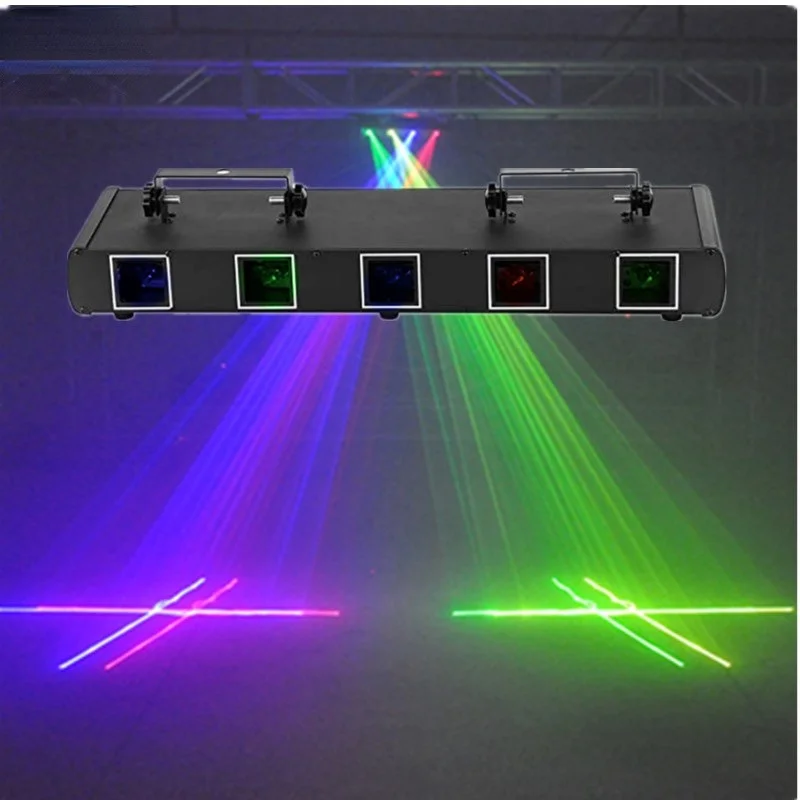 New five shot laser light laser light beam line stroboscopic voice controlled KTV bar disco party stage light