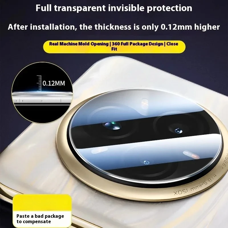 3 шт., закаленное стекло для объектива камеры с полным клеем для Vivo X Fold 5 4 4 Pro X200 Ultra X100 S Pro, пленочная крышка объектива, установка локатора