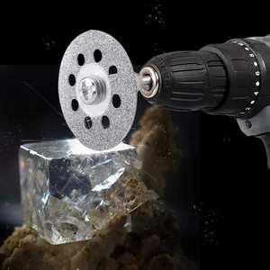 Rodas De Disco De Corte De Diamante Lâmina De Serra Circular, Ferramenta Rotativa De Corte, Mini Mandril De Broca, Madeira, Pedra, Plástico, Vidro, Cortador Afiado 6 principais vendas desengrosso de madeiras - №2