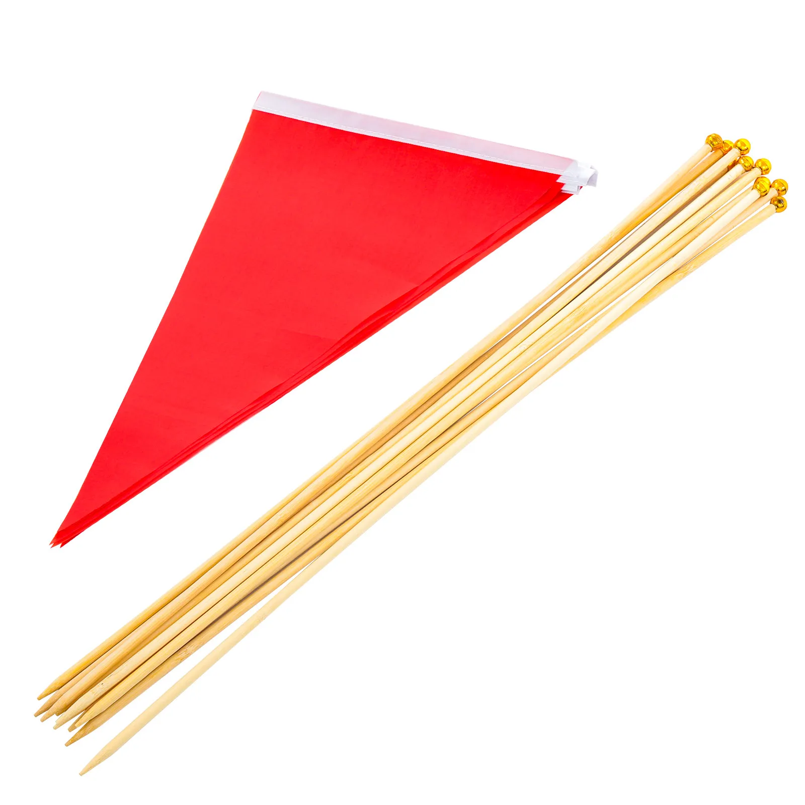 

10Pcs Marking Flags Sturdy Triangular Garden Sprinkler Flags for Lawn Marking Yard Irrigation Landscape Tools Yard Supplies