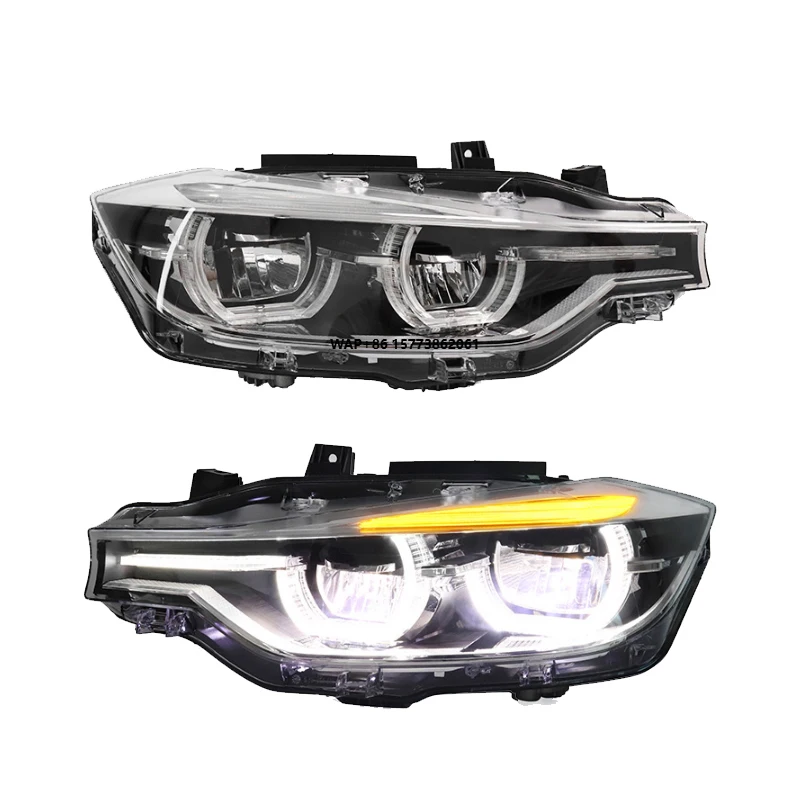 

2 Pieces 12V 6000K LED Headlight for 3 Series F30 F35 2013-2018 Car Front Light Upgrade New Condition Lamp