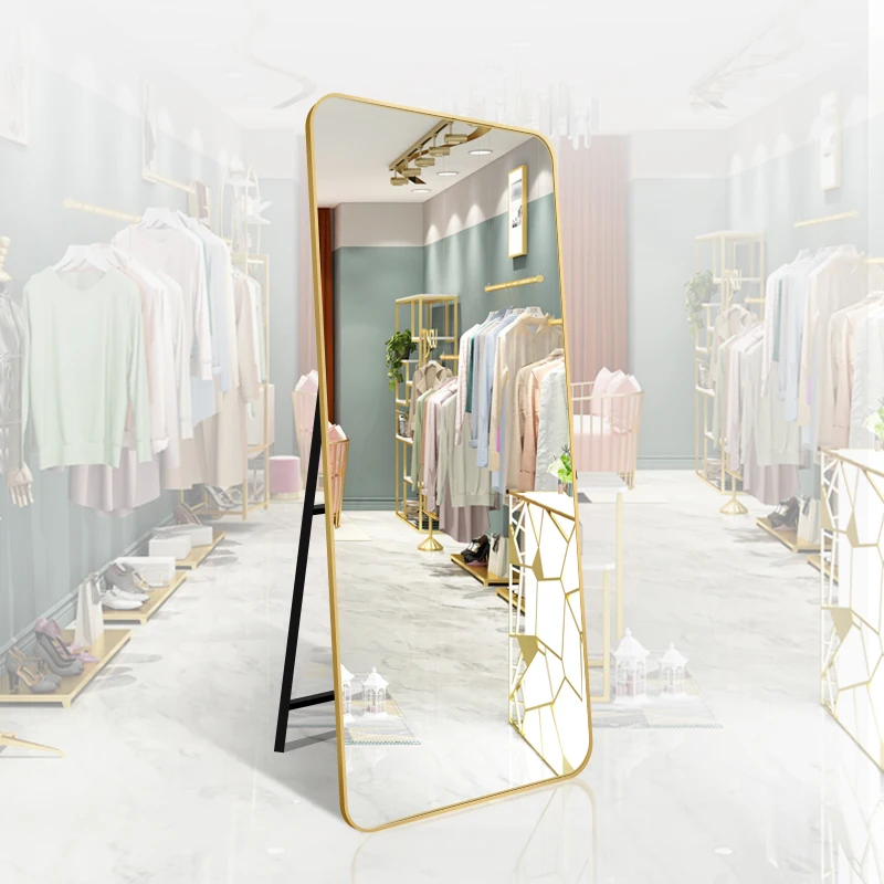 Clothing store influencer photo taking large mirror, light luxury and simple dressing mirror, fitting mirror, slimming and beaut