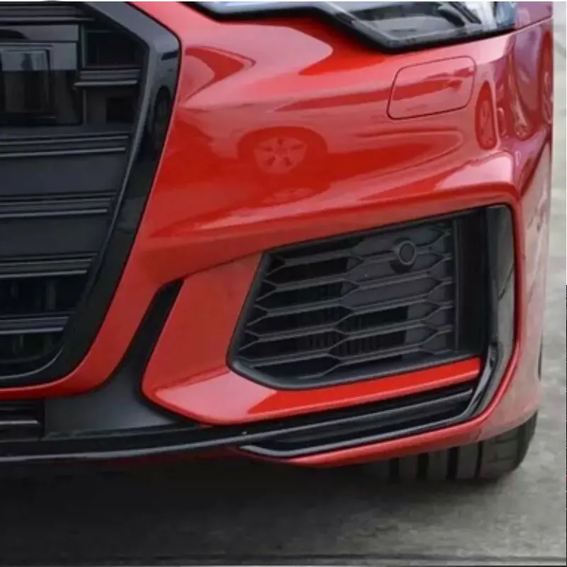 for Audi A6 SLINE S-LINE S6 C8 Avant 2019 2020 2021 2022 Car Front Bumper Cover Strip Trim 4K0807967AY9B 4K0807968AY9B