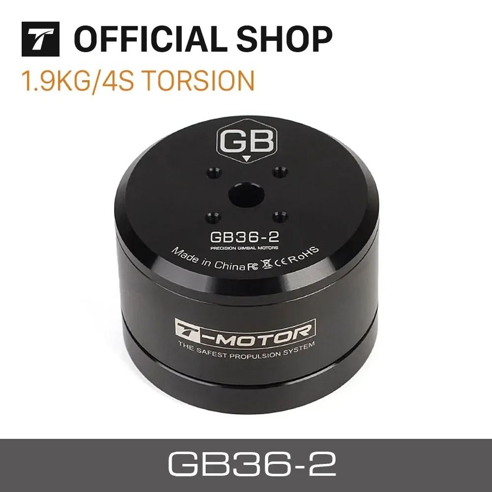 T-MOTOR GB36-2 Gimbal Type 3-6S UAV Drone Brushless Motor KV30 Professiona High Torque Motor for Drones DIY Parts