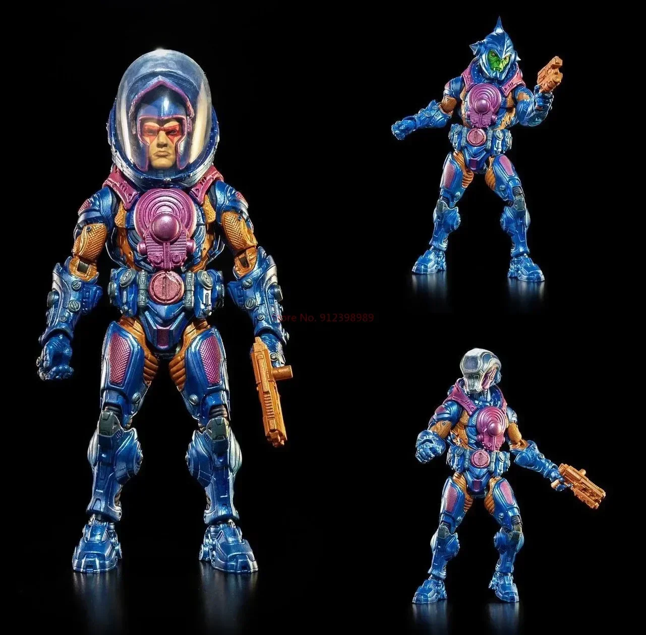 Cosmic Legion Four Horsemen CLW1 Anime Action Figure, Assembleia Móvel, Warden e Prisioneiro Tigre, Modelo de Quatro Mãos, 7 ", Em Stock